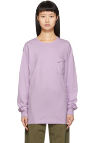 Noah NYC - Purple Pocket Long Sleeve T-Shirt