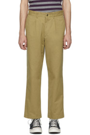 Noah NYC - Beige Single-Pleat Chino Trousers