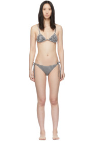 Solid & Striped - Black & White Gingham 'The Charlotte' Bikini