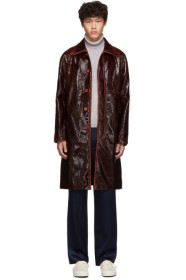 Sies Marjan - Burgundy Laquered Raglan Blaine Coat