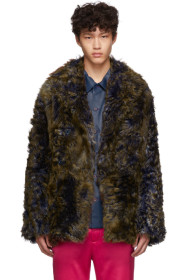 Sies Marjan - Indigo & Brown Shearling Emery Tigrado Peacoat