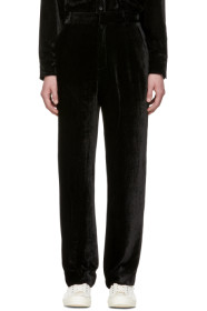 Sies Marjan - SSENSE Exclusive Black Velvet Cord Toby Trousers