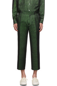 Sies Marjan - Green Lurex Cropped Trousers