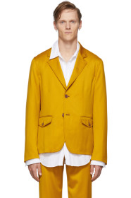Sies Marjan - Yellow Virgin Boden Twill Blazer