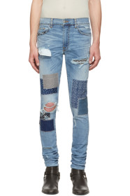 Amiri - Blue Japanese Repair Jeans