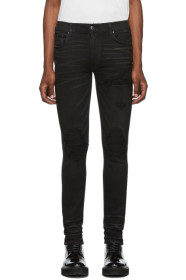 Amiri - Black Tonal Patch Jeans