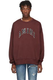 Amiri - Pull molletonné bourgogne College Logo