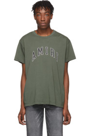 Amiri - Khaki College Logo T-Shirt