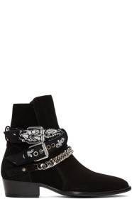 Amiri - Bottes noires Bandana Buckle