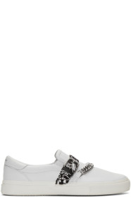 Amiri - Baskets à enfiler blanches Bandana Buckle