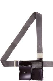 A-Cold-Wall* - SSENSE Exclusive Black & Grey Utility Holster Bag