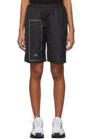 A-Cold-Wall* - Black Rectangle Print Shorts