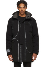 A-Cold-Wall* - Black Memory Crinkle Puffer Coat