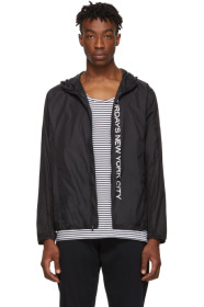 Saturdays NYC - Black Packable Tatsu Windbreaker Jacket