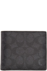 Coach 1941 - Black Signature Compact ID Wallet