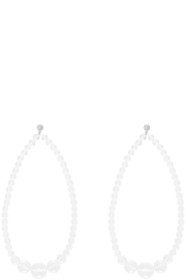Saskia Diez - Transparent Drop Crystal Earrings