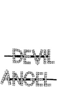 Ashley Williams - SSENSE Exclusive Black & Transparent 'Angel/Devil' Hair Clips