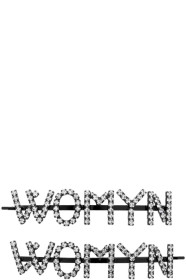 Ashley Williams - SSENSE Exclusive Black & Transparent 'Womyn' Hair Clips