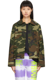 Ashley Williams - SSENSE Exclusive Brown & Green Camo Jacket