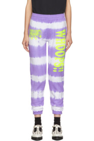 Ashley Williams - SSENSE Exclusive Purple Tie Dye 'Power Nap' Lounge Pants
