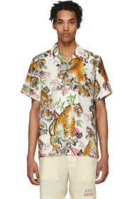 Wacko Maria - White & Multicolor Tim Lehi Edition Graphic Hawaiian Shirt