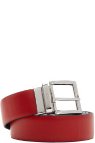 Prada - Reversible Red & Black Double Belt