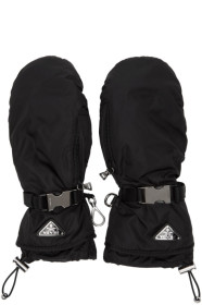 Prada - Mitaines en nylon noires