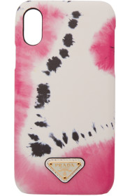 Prada - SSENSE Exclusive White Tie-Dye iPhone XR Case