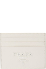 Prada - 白色单色卡包