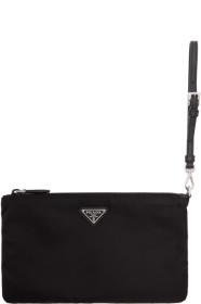 Prada - Pochette en nylon noire