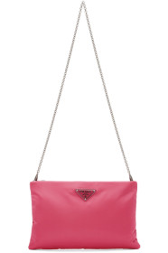 Prada - Pochette rembourrée rose Medium
