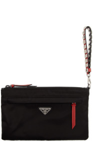 Prada - Pochette noire Small New Vela