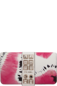 Prada - SSENSE 独家发售白色扎染 iPhone XR 链带手机包