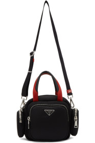 Prada - Sac en nylon noir Double Pocket