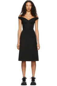 Prada - Robe à col en V noire