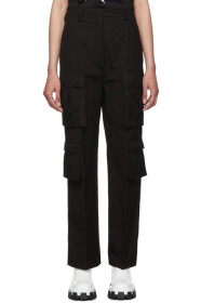 Prada - Black Poplin Pockets Trousers