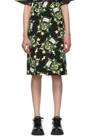 Prada - Jupe crayon noire Frankenstein édition Universal Studios