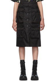 Prada - Jupe crayon en gabardine de nylon noire