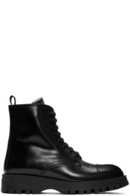 Prada - Bottes militaires noires