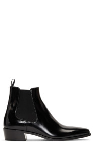 Prada - Bottes chelsea en cuir noires