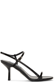Prada - Sandales à talons hauts noires Shiny
