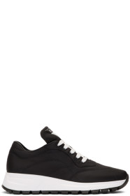 Prada - Baskets en nylon noires Leather Prax 01