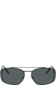 Prada - Lunettes de soleil en métal noires
