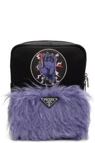 Prada - Black Universal Studios Edition Hand Logo Backpack