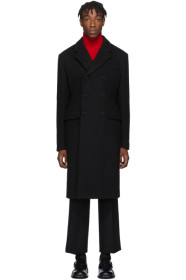 Prada - Black Cashmere Double-Breasted Coat