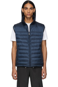 Prada - Veste en duvet bleu marine 100 Grams