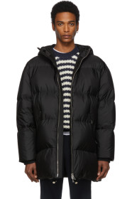Prada - Blouson long surdimensionné en duvet noir