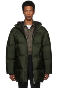 Prada - Blouson long en duvet vert