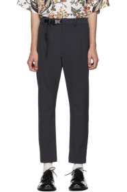 Prada - Blue Techno Stretch Trousers