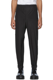 Prada - Black Techno Poplin Trousers